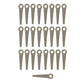 25 Pack Poly Cut Blades Fits Stihl 4111-007-1004 Fits Husqvarna 531-03-10-67