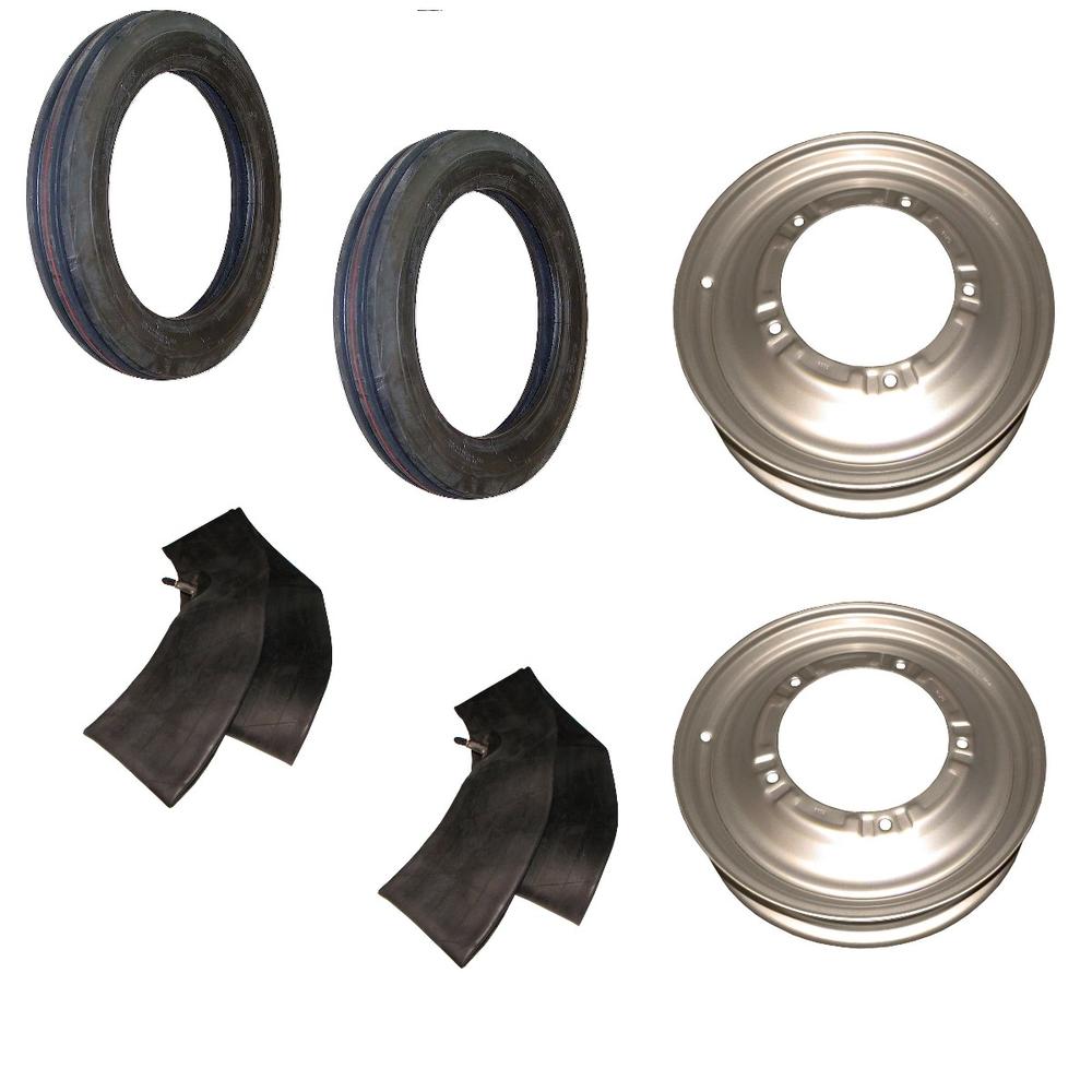 Front Rim & Tire Set Fits Ford 9N 2N Tractor with 4" x 19" Tires