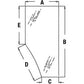 Fits John Deere Parts RH DOOR GLASS L169103 6510 (European), 6506 (European), 65