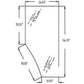 WN-L169103-PEX Glass, Door, RH Fits John Deere 6200 6300 6400 6110 6210 6310