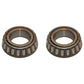 2X ZGZ L44643 L44610 Tapered Roller Bearing Set Wheel Axle Mower Fork Harley