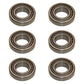 6X ZGZ L44643 L44610 Tapered Roller Bearing Set Wheel Axle Mower Fork Harley