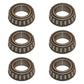 6X ZGZ L44643 L44610 Tapered Roller Bearing Set Wheel Axle Mower Fork Harley