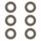 6X ZGZ L44643 L44610 Tapered Roller Bearing Set Wheel Axle Mower Fork Harley