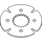 L78682 New Transmission Disc Fits John Deere Tractor 6410 6010 6100 6110 6120 +