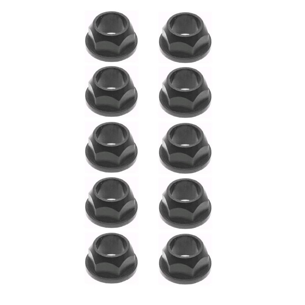 Qty 10: (Plastic) Hex Kingpin Flanged Bushing
 Fits Cub Cadet Replaces 741-0225