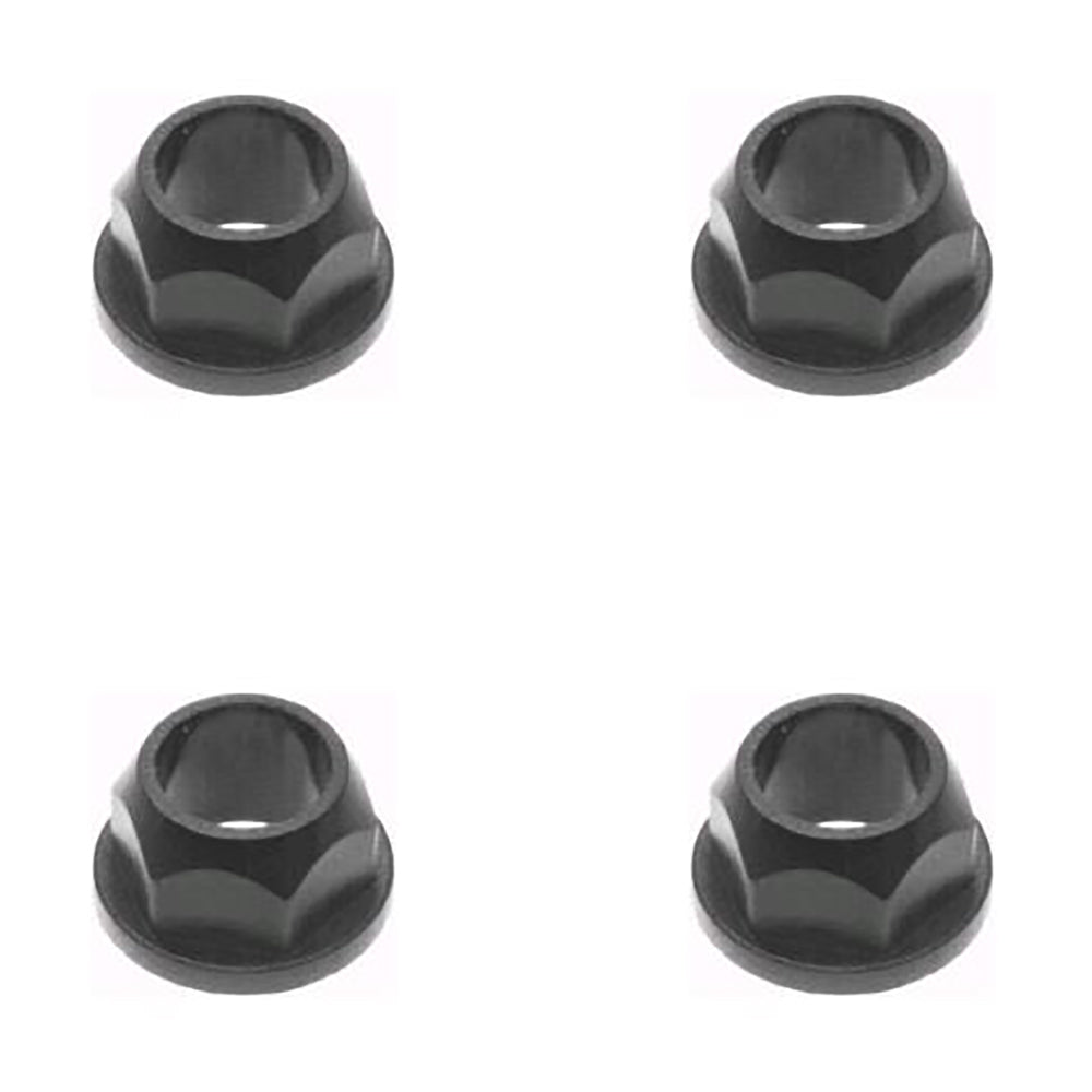 Qty 4: (Plastic) Hex Kingpin Flanged Bushing
 Fits Cub Cadet Replaces 741-0225