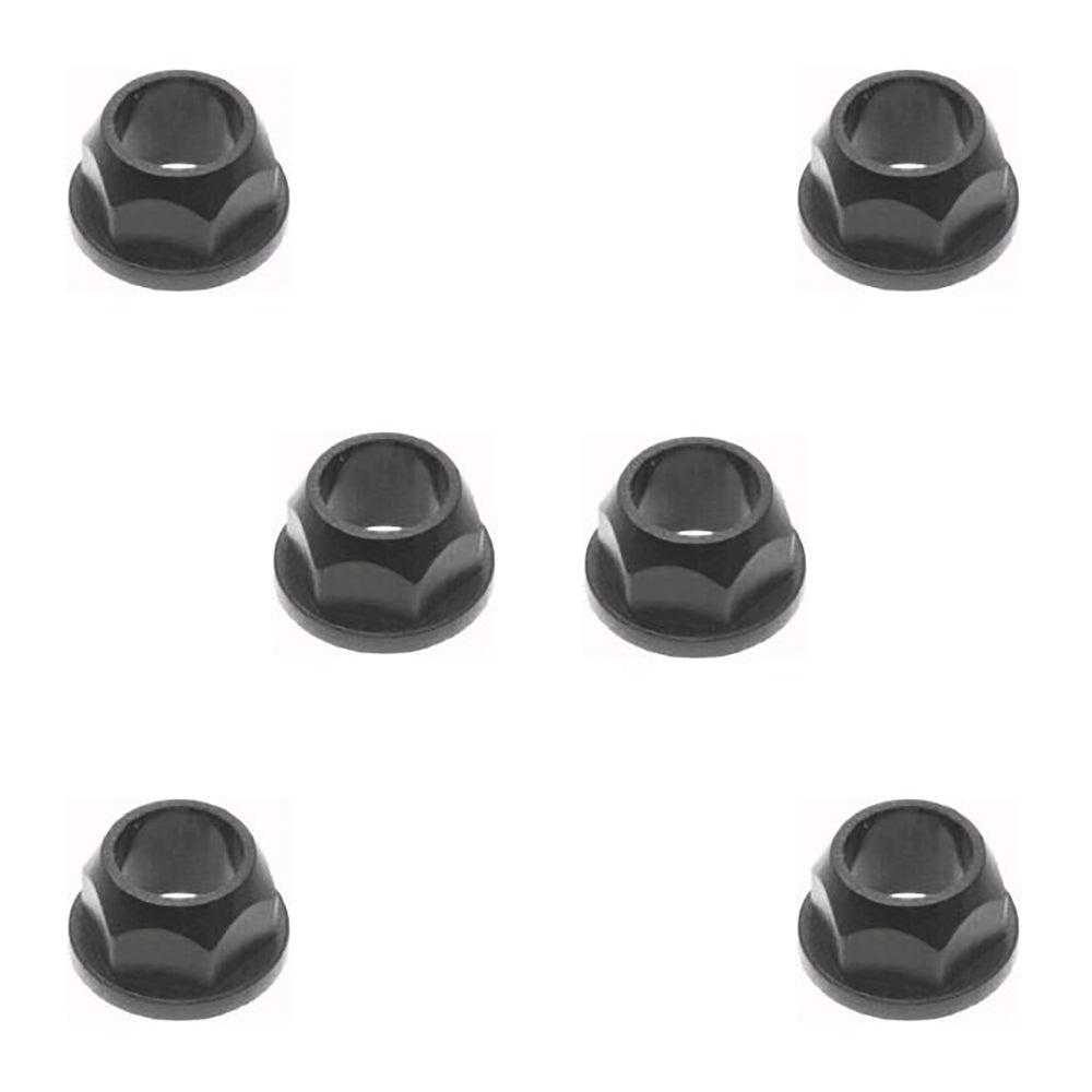 Qty 6: (Plastic) Hex Kingpin Flanged Bushing
 Fits MTD Replaces 741-0225