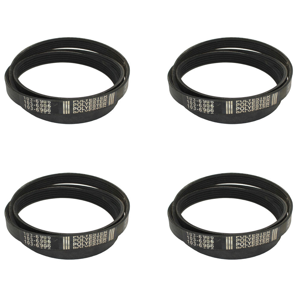Qty 4: Belt Fits Exmark Replaces 103-6906