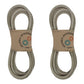 1355777SL Two Belts Fits Exmark 109-9023 Next Lazer Z w/ 72" Mower Deck 265-166