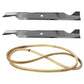 Fits Ariens Fits AYP 46" Deck Belt and Blade Kit 21546611 21546607 405380 405143