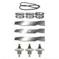Blades-Spindles-Pulleys-Belt Kit Fits John Deere 48" LA130 LA145 LA155 LA165