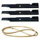 Belt & Blades Kit Fits Husqvarna Replaces 539 10 60-40