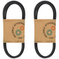 Qty. 2: Drive Belts Fits Deutz Replaces 1673667