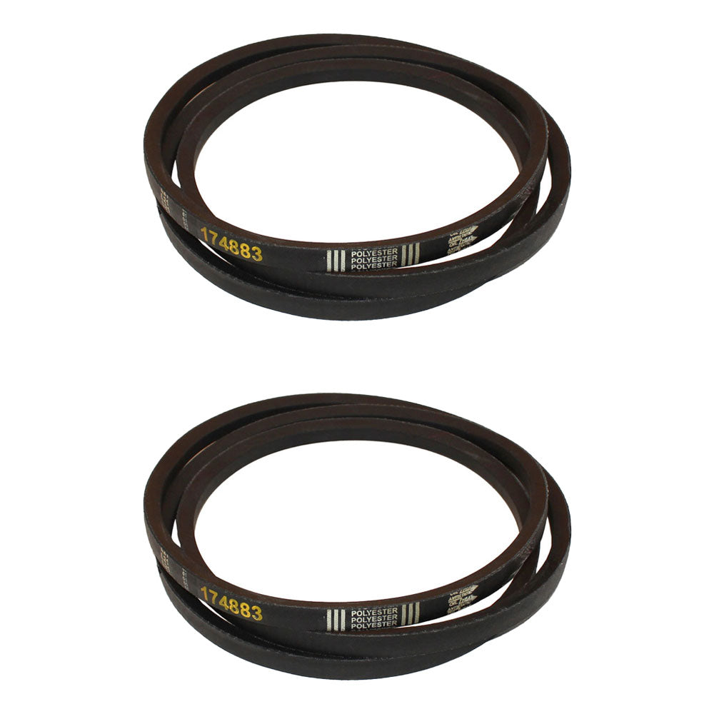Qty 2: Belt Fits AYP Replaces 174883