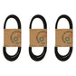 Set of 3 Riding Mower Deck Belts Fits Craftsman 42" Cut 174883 532174883