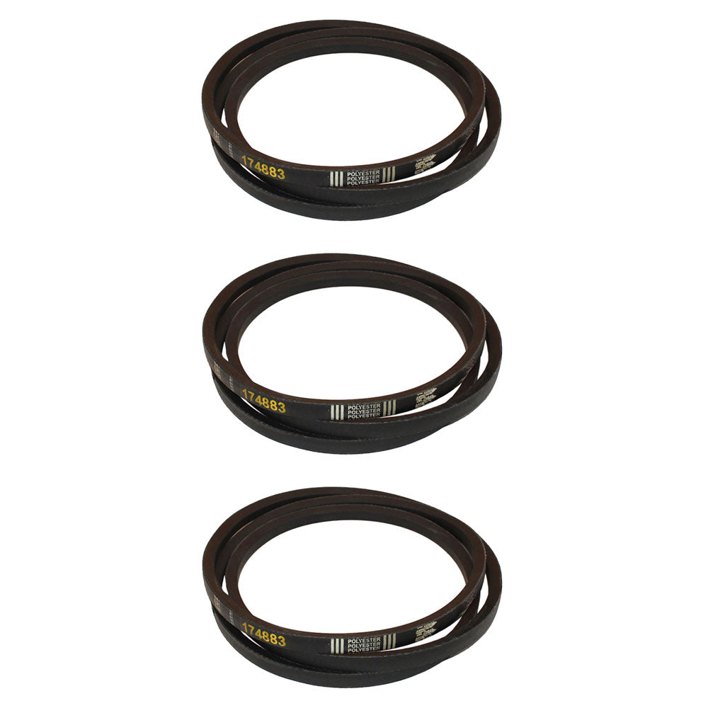 Qty 3: Belt Fits Husqvarna Replaces 531 30 07-67