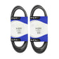 Two (2) AA Angle Mower Belt 1/2" x 74.4" B1SB7838 Fits Snapper Lawn Mowers