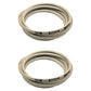(2) Belts Fits Toro 110-6892 50" TimeCutter Z Mower - 1/2" x 140"