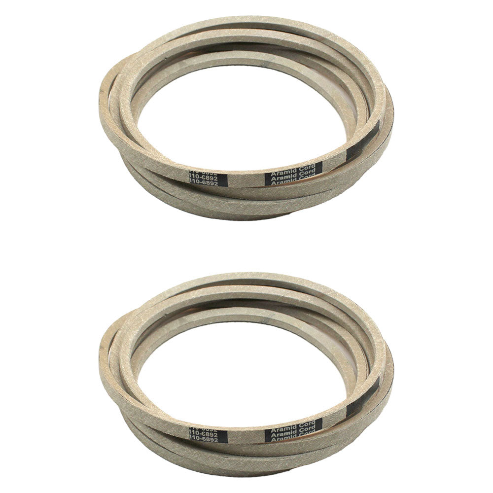 Qty 2: Mower Deck Belt Fits Toro Replaces 110-6892 Made with Aramid
