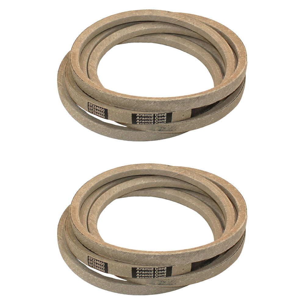 Qty 2: PTO to Deck Belt Fits Gravely Replaces 7234600 Made with Aramid