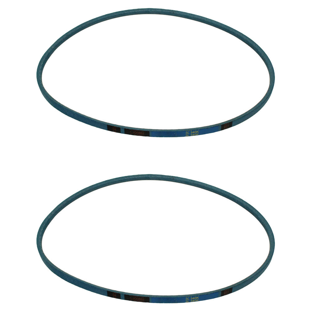 2 Hydro Pump Drive Belts Fits Grasshopper 381540 721D2 721G2 722D2 725G2 928D2