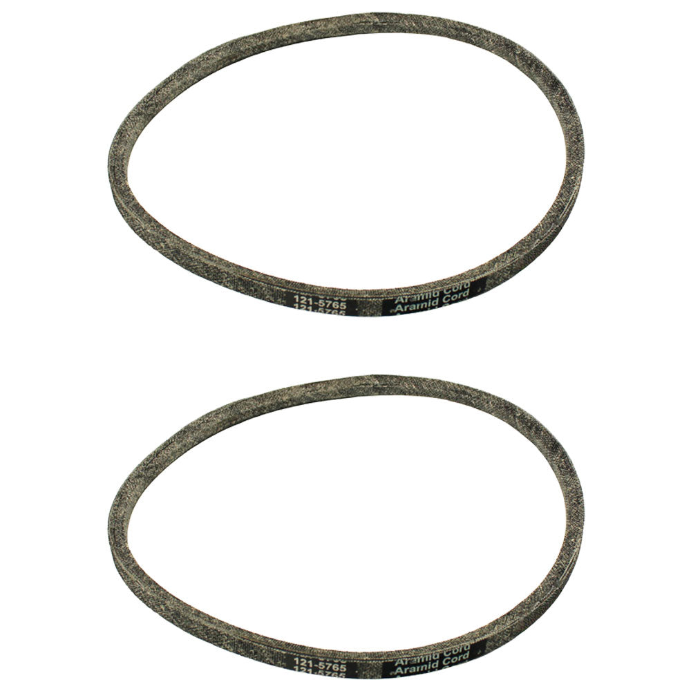 Qty 2: Blade Clutch Drive Belt Fits Exmark Replaces 121-5765 Made with Aramid