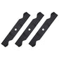 Set of 3 Blades Fits Craftsman Fits Husqvarna 54" Deck 187254 532187254