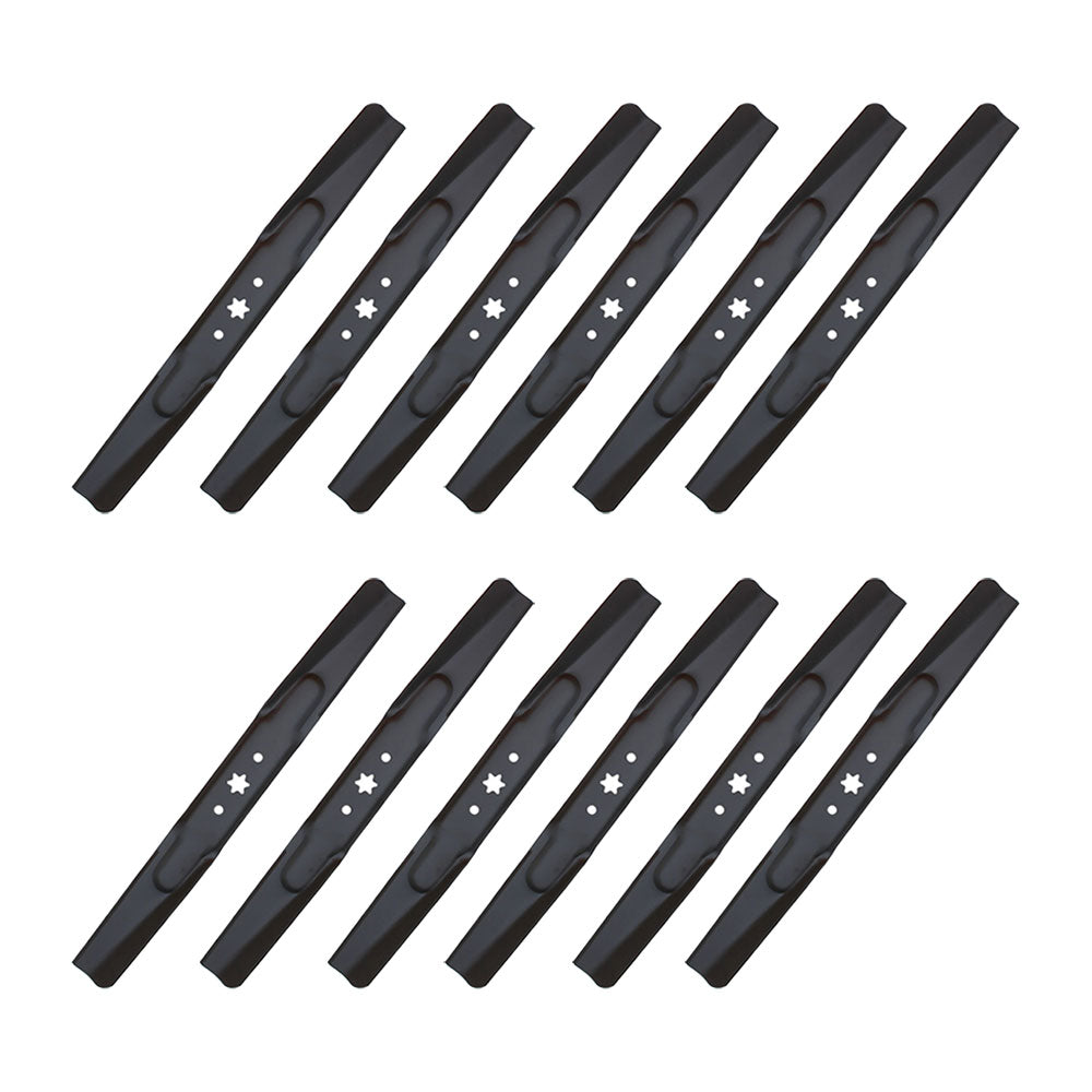 Qty 12: Standard Mower Blades Fits MTD Replaces 742-04244A