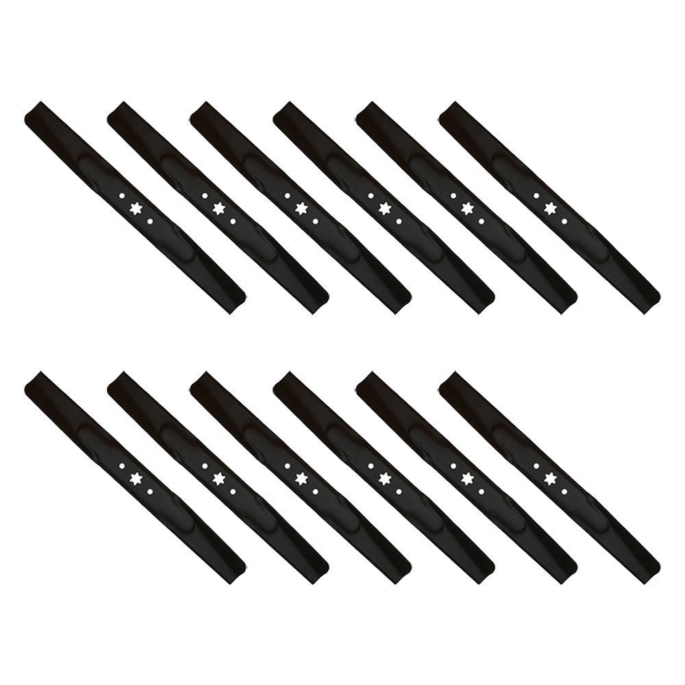Qty 12: Standard Mower Blades Fits MTD Replaces 742-04244A