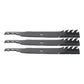 Set of 3 Toothed Mulcher Blades Fits John Deere 60" Deck 425 445 455 420 430