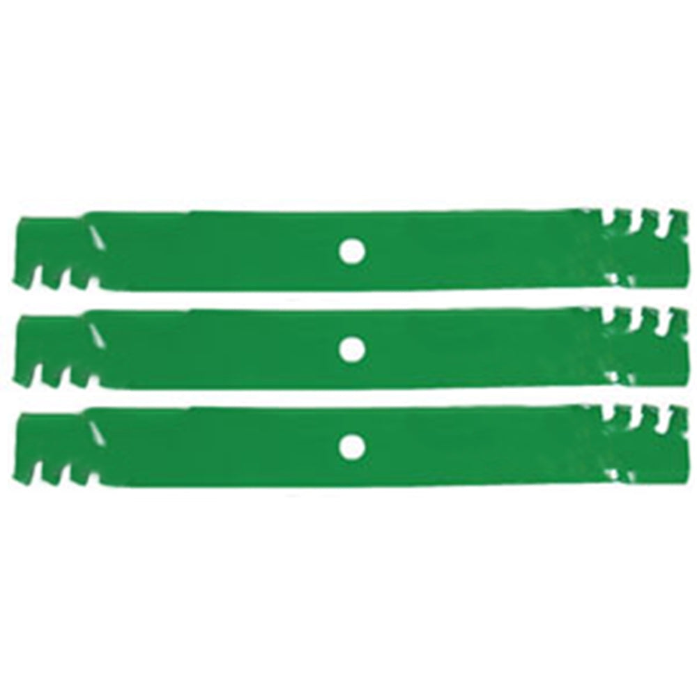AM102402 AM38314 M141786 Three 72 Deck Mulching Blades Fits John Deere