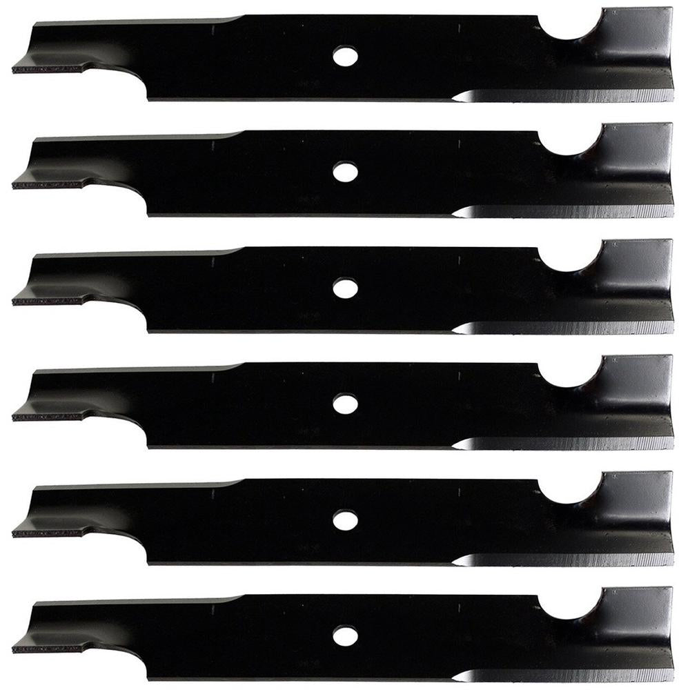 Qty 6: Notched Mower Blade Fits Encore Replaces 483035