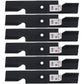 Qty 6: Notched Mower Blade Fits Bad Boy Replaces 038-5350-00