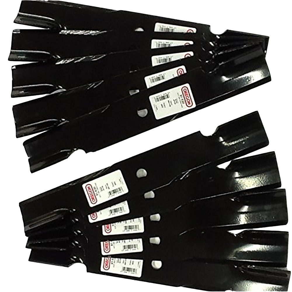 Qty 10: Notched Mower Blade
 Fits Husqvarna Replaces 539 10 60-40
