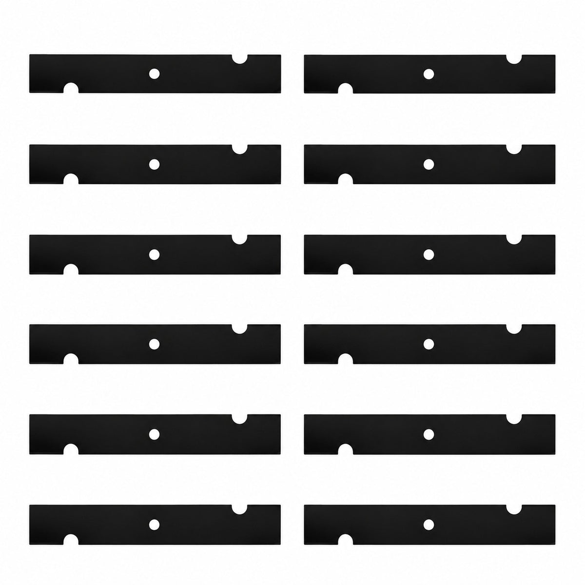 Qty 12: Notched Mower Blade Fits Gravely Replaces 00878100
