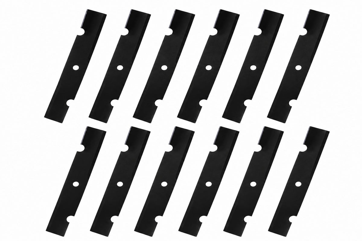 Qty 12: Notched Mower Blade Fits Bad Boy Replaces 038-5350-00