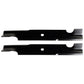 Qty 2: Notched Mower Blade
 Fits Husqvarna Replaces 539 10 60-40