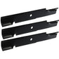 set of 3 Encore Great Dane 48" mower blades D18086 GDU10230 483024 483035
