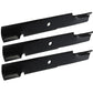 Lot of 3 Blades for SCAG Fits John Deere Hustler 48" 48110 481706 482877 AM10448