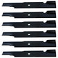 Qty 6: Notched Mower Blade Fits Encore Replaces 483035