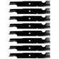 Set of 8 Replacement 16-1/2" Notched Blades for Snapper 32" & 48" Mowers
