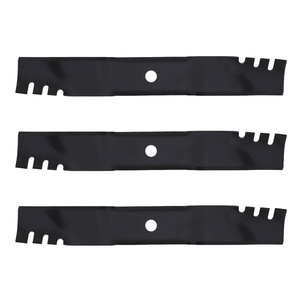 M143520 M145516 3PK Toothed Mulching Blades Fits John Deere 54" Riding Mowers