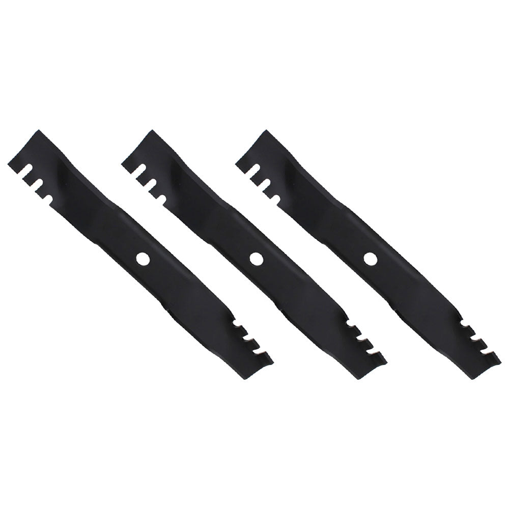 Set of (3) - M143520 M145516 Predator Mulch Blades Fits John Deere 54C Deck