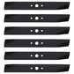 (6) Pack of Lawn Mower Blades Fits SIMPLICITY 1704100AS 1704100SM 1716696A