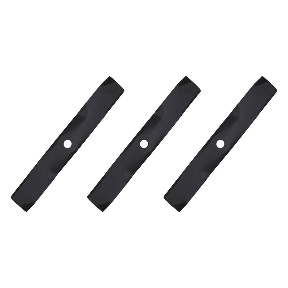 GS25 GS45 GS75 GT242 GT275 Three Mower Blades Fits John Deere M113517 M115495