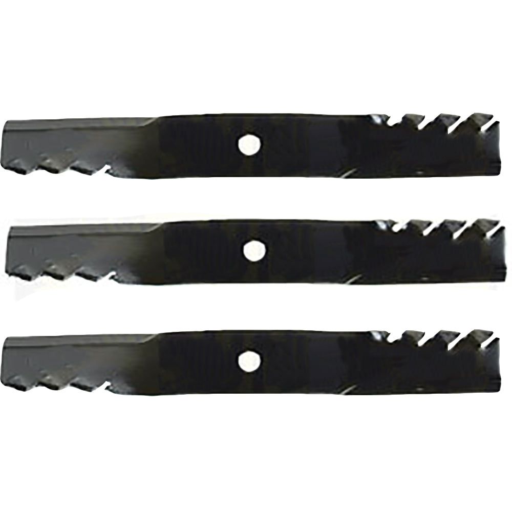 3 Toothed Mulch Blades Fits John Deere 54C X465 X475 X485 X495 Z425 Z445 396-719