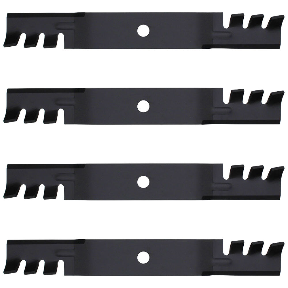(4) Toothed Mower Blades Fits John Deere ZTrak Z525E Z535M Z540M Z375R M143520