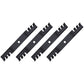 (4) Toothed Mower Blades Fits John Deere ZTrak Z525E Z535M Z540M Z375R M143520