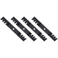 (4) Toothed Mower Blades Fits John Deere ZTrak Z525E Z535M Z540M Z375R M143520